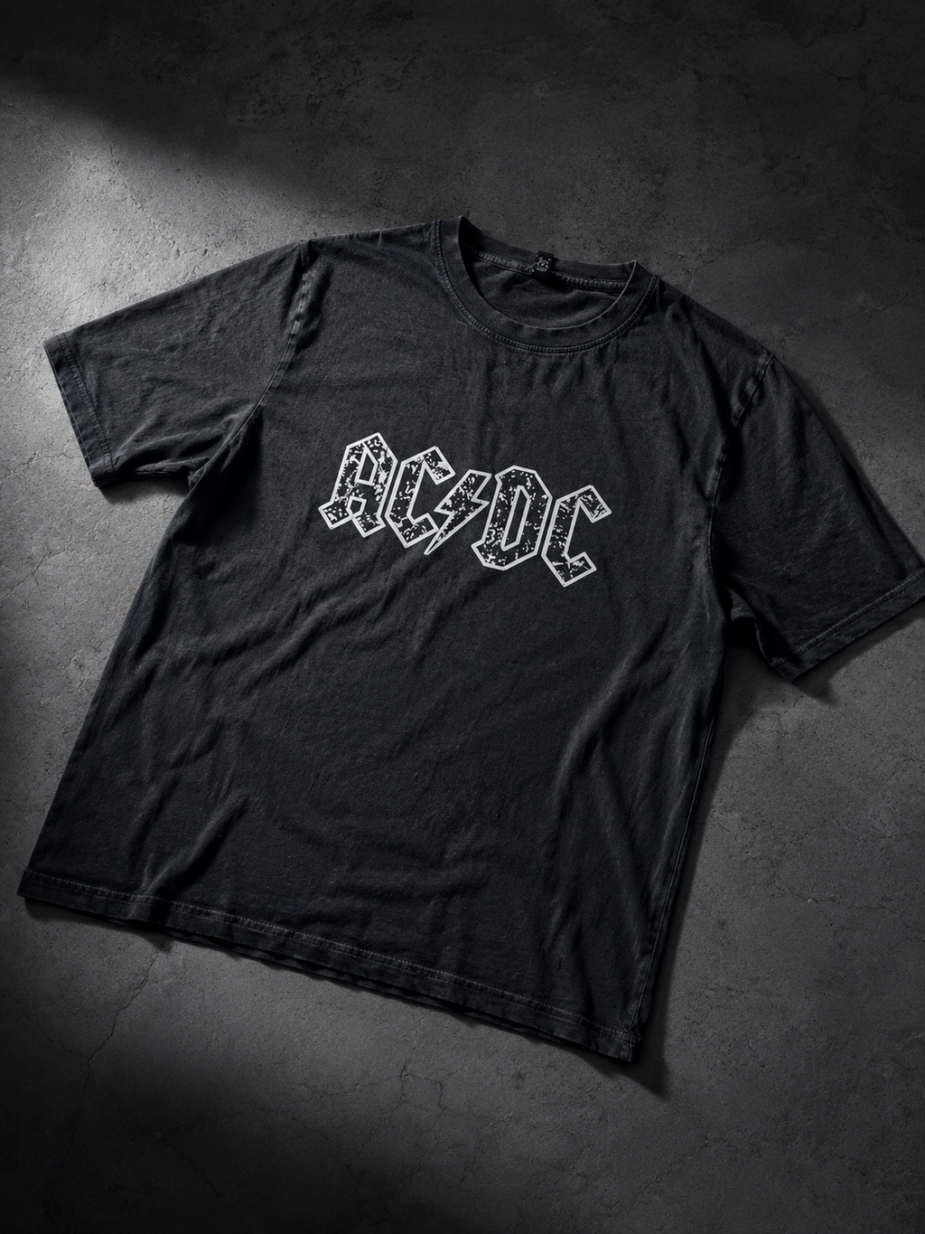 DIRTY DEEDS Oversized Tee – Vintage Black