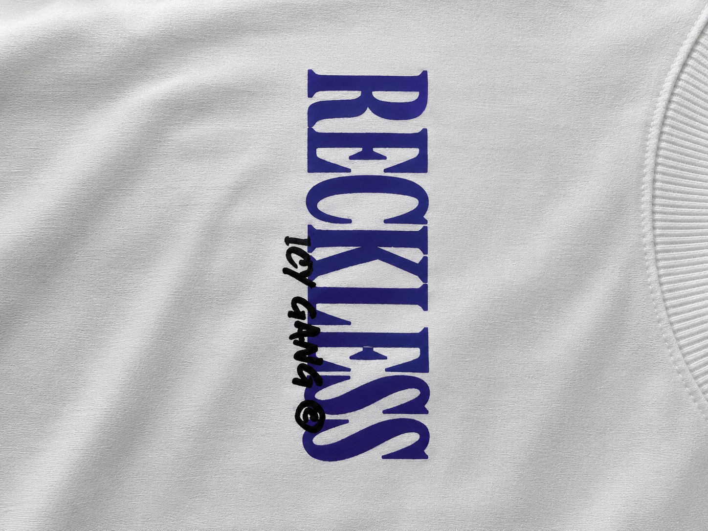 RECKLESS ICY GANG Oversized Tee – White