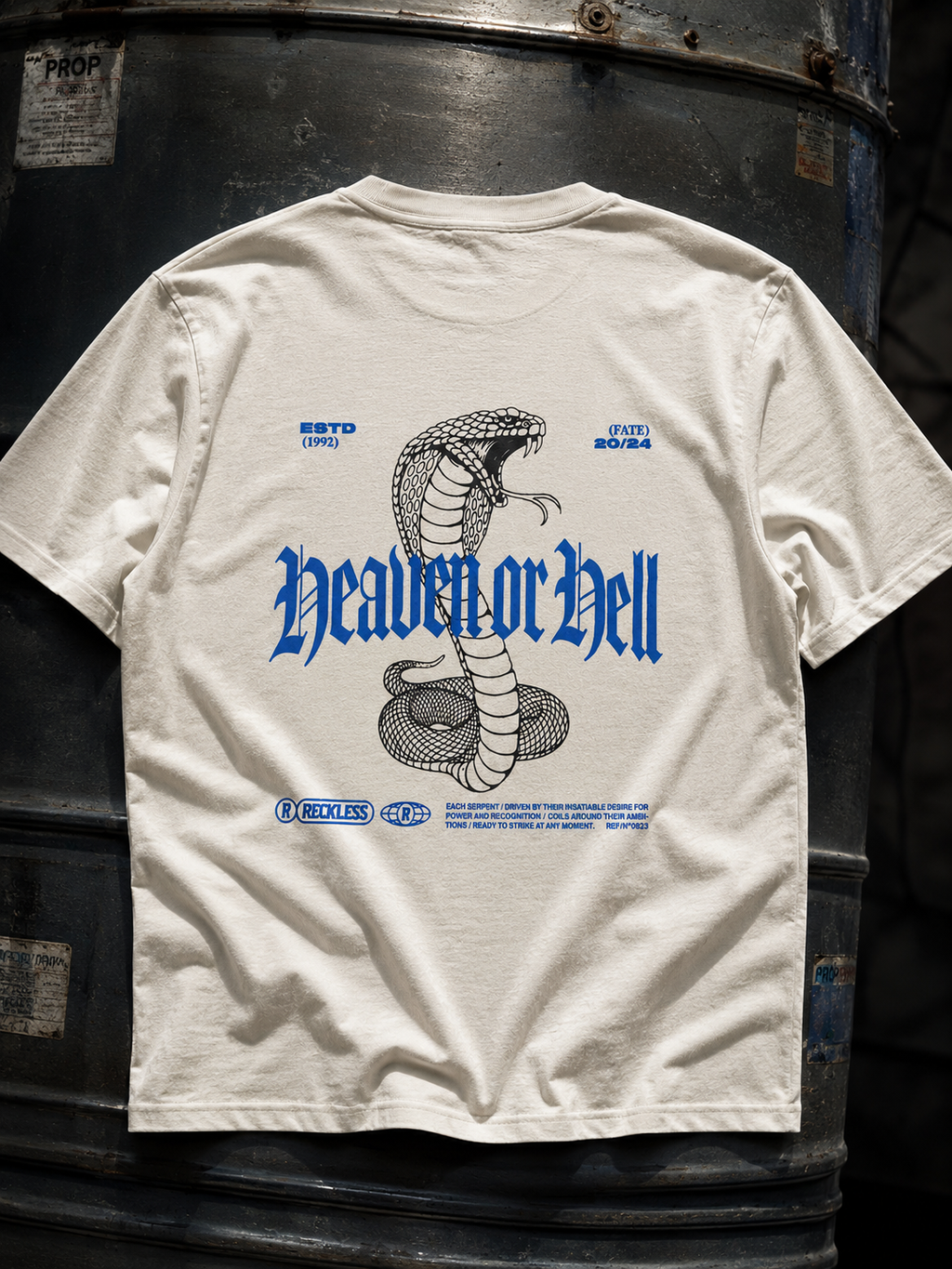 Heaven Or Hell Oversized Tee – Off White