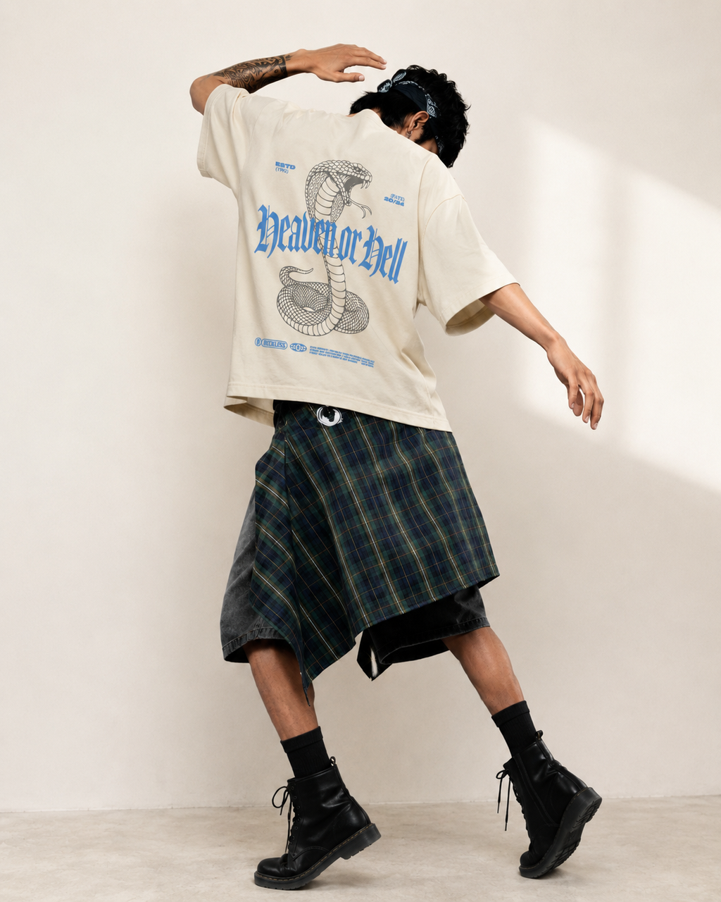 Heaven Or Hell Oversized Tee – Off White